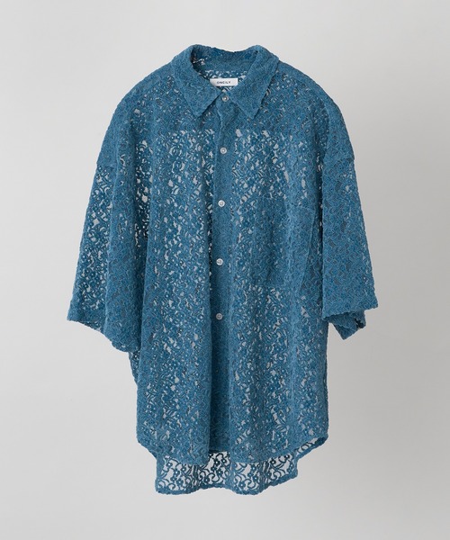 ONCILY（オンシェリー） シャツ FLOCKY LACE SHEER SHIRT / フロッキー
