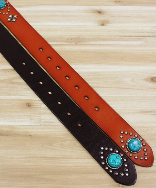 TopIsm（トップイズム） ベルト 「2025」ターコイズスタッズベルト