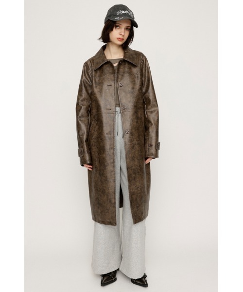 SLY（スライ） ブルゾン アウター LONG F/LEATHER JK ロング フェイク