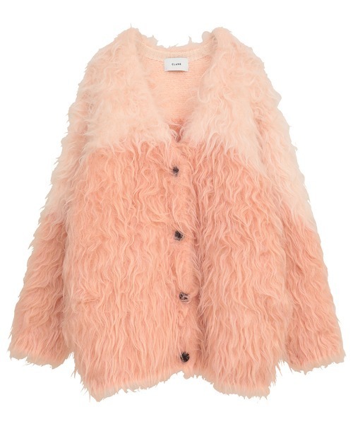 CLANE（クラネ） カーディガン CLANE/クラネ/BI COLOR SHAGGY KNIT
