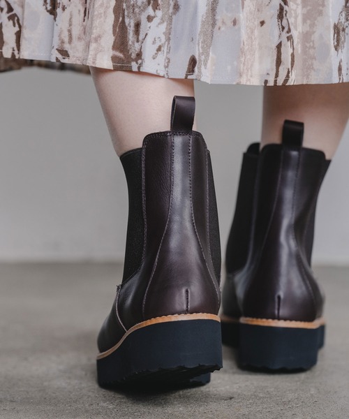 BONTRE（ボントレ） ブーツ 厚底サイドゴアブーツ レディース