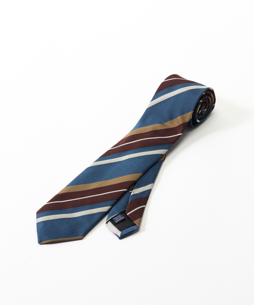 FRANCO BASSI（フランコバッシ） ネクタイ レップツイルストライプタイ