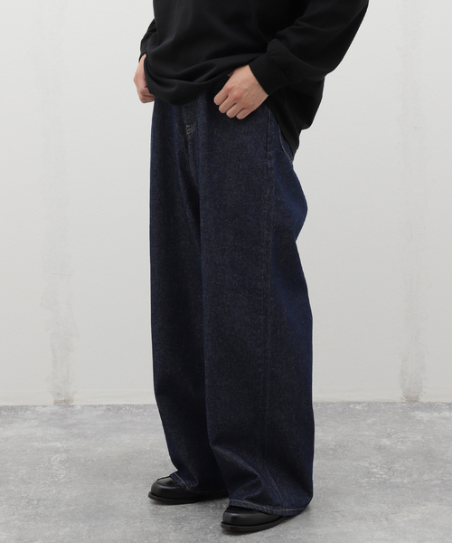 INSCRIRE（アンスクリア） ジーンズ Denime Loose Fit Pants Rigid ID