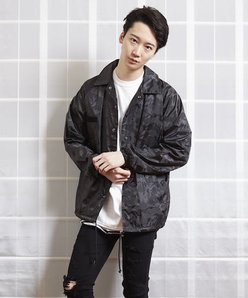 Re Youth ナイロンジャケット 3Dパターン カモフラージュ テック