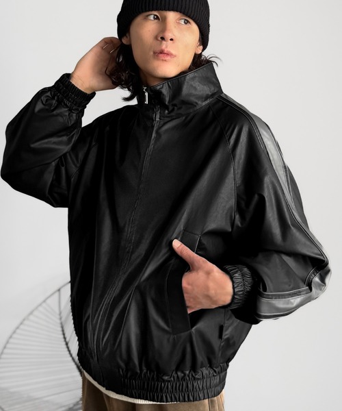 Classical Origin ジャージ ハイネック フェイクレザー トラック