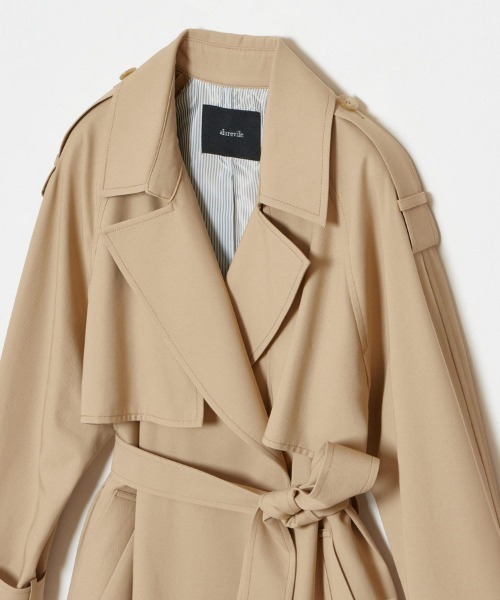 allureville（アルアバイル） トレンチコート コート 強撚ツイル