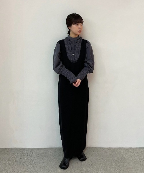 anuke（アンヌーク） ワンピース Twill Uneck Onepiece : ZOZOTOWN