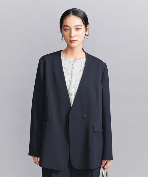 BEAUTY＆YOUTH UNITED ARROWS ジャケット ノーカラージャケット 「WEB