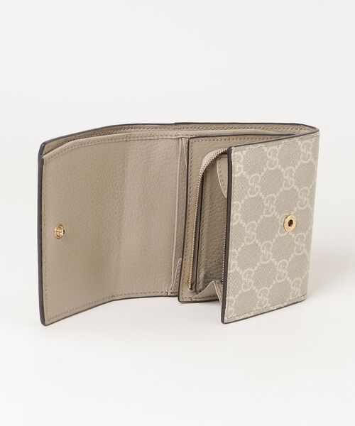 GUCCI（グッチ） GGマーモント 財布 - ベージュ レディース : ZOZOTOWN