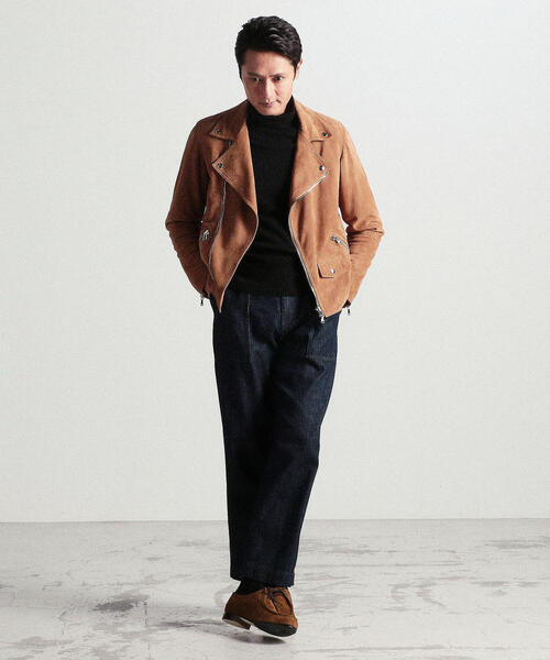 TOMORROWLAND（トゥモローランド） 革ジャン ライダース 「別注」DENIM