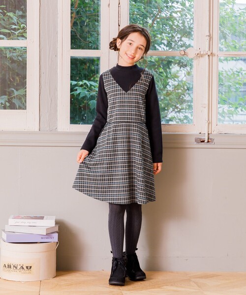 組曲（KUMIKYOKU） ワンピース 「110-140cm」チェック ワンピース