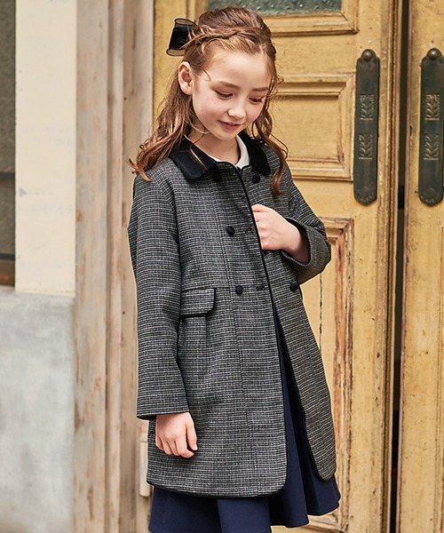 DRESCCO（ドレスコ） ステンカラーコート コート 千鳥格子柄フレンチ