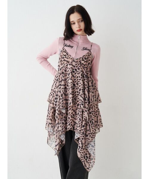 jouetie（ジュエティ） ニット セーター レースドッキングジップニット