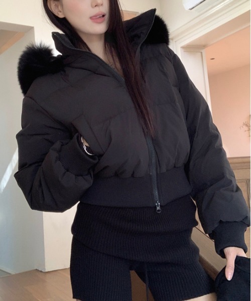 gossip!ロサンゼルス ブルゾン アウター 「秋冬新作」 フェイクファー