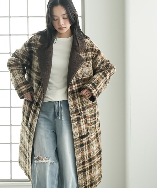 mili an deni（ミリアンデニ） コート チェスターコート リバーシブル