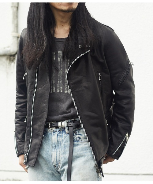 JAMES GROSE（ジェームスグロース） 革ジャン ライダース メンズ