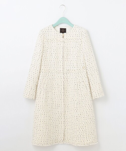TOCCA（トッカ） ノーカラーコート コート SWEET TWINKLE ツイード