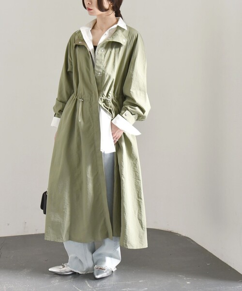 quaranciel コート アウター quaranciel:「洗濯機可能」ライト