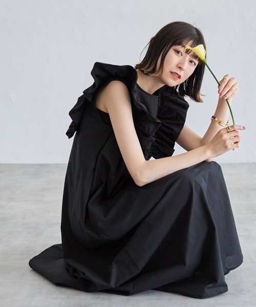 each alchemist ワンピース ショルダーフリルコットンAライン