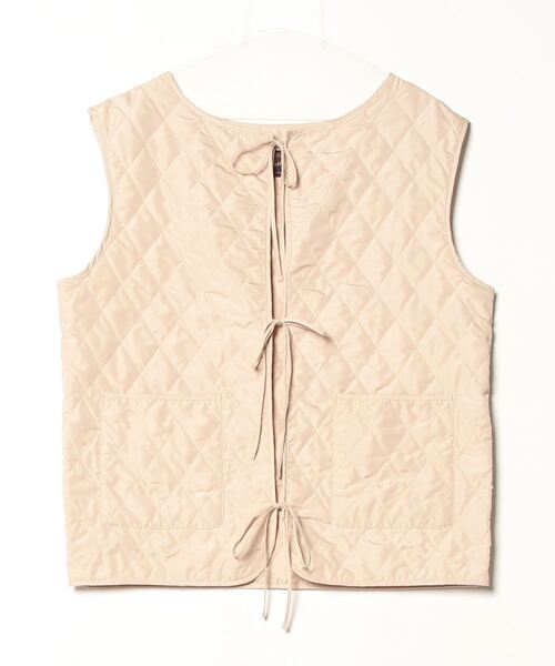 Kastane（カスタネ） キルティングベスト FREE ベージュ レディース