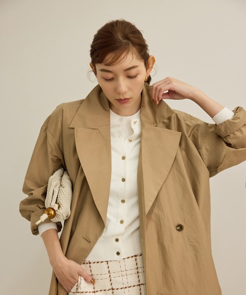 ROPE'（ロペ） トレンチコート コート 「軽量」コットンポプリン