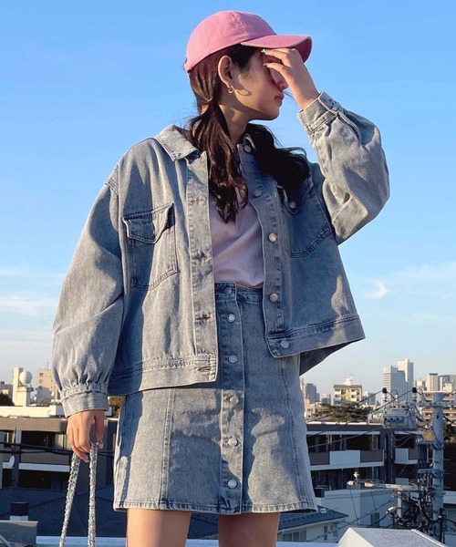 AS KNOW AS（アズノゥアズ） デニムジャケット gジャン ダブルポケット