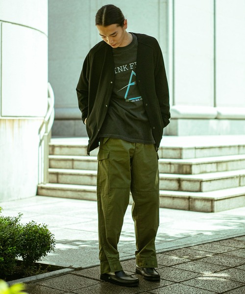 O*n様 DESCENDANT プリーツチノパン オリーブグリーン 26SS BG07