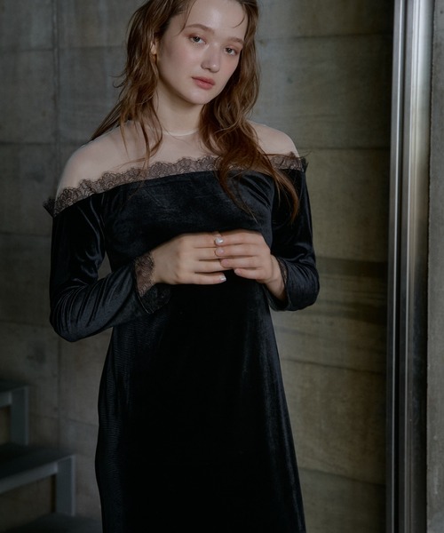 LE'RURE ドレス Ladylike velour dress : ZOZOTOWN Yahoo!店 - 通販