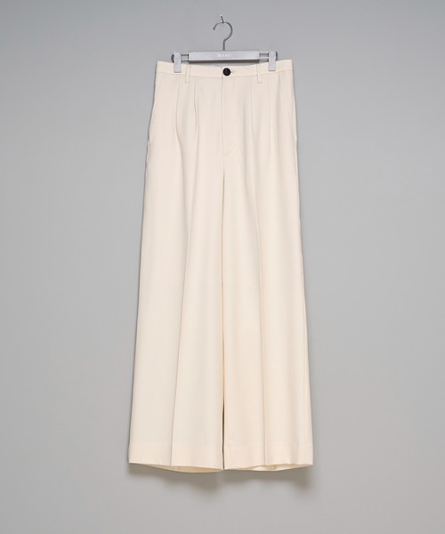 MASU（エムエーエスユー） スラックス 「MASU」TUCKED WIDE TROUSERS