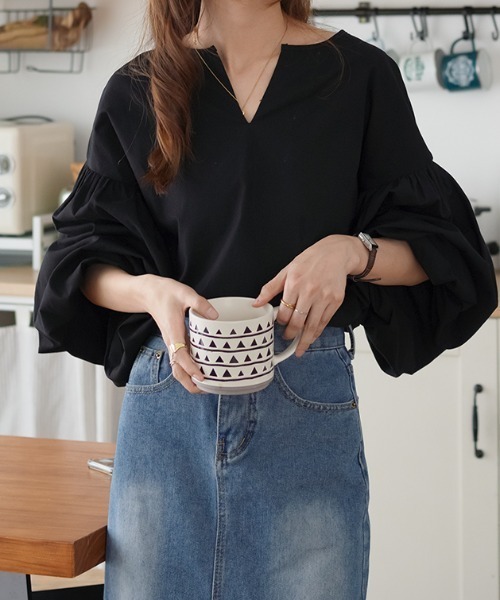 ABITOKYO（アビトーキョー） ブラウス シャツ ボリューム袖ルーズ