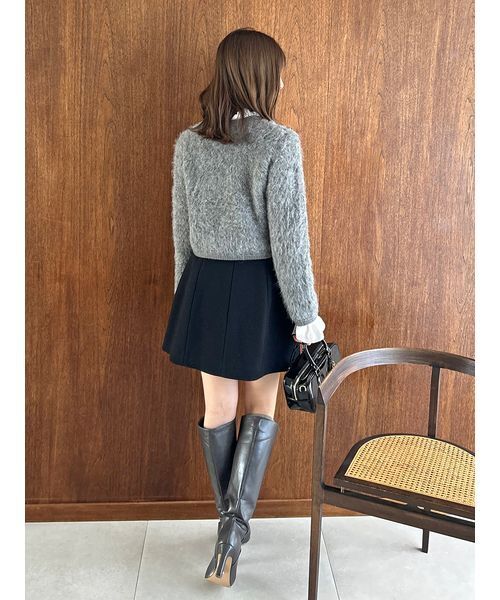 SNIDEL（スナイデル） ジャケット ノーカラージャケット ファーライク