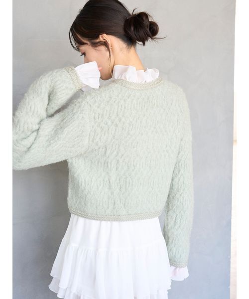 SNIDEL（スナイデル） ジャケット ノーカラージャケット ファーライク