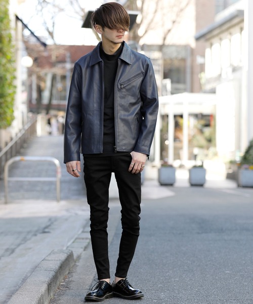 London Denim（ロンドンデニム） 革ジャン ライダース ラムレザー