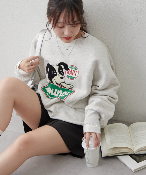 continuer de NICE CLAUP トレーナー スウェット ボーダーコリー相良