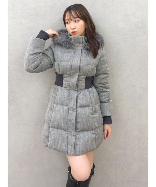 dazzlin（ダズリン） ダウンコート ダウンジャケット ウエストマーク