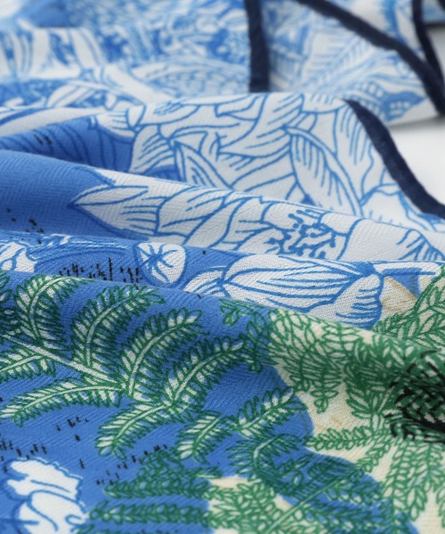 colleca la（コレカラ） ストール マフラー 超大判 ボタニカル柄正方形