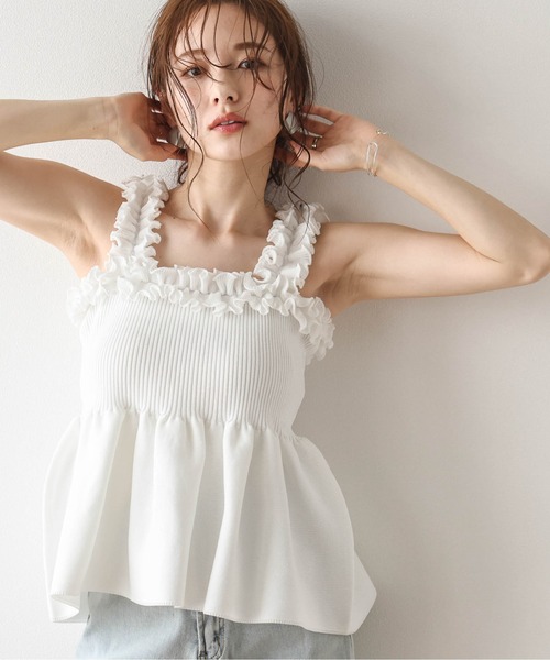 フリルペプラムニット レディース : ZOZOTOWN Yahoo!店 - 通販 - Yahoo