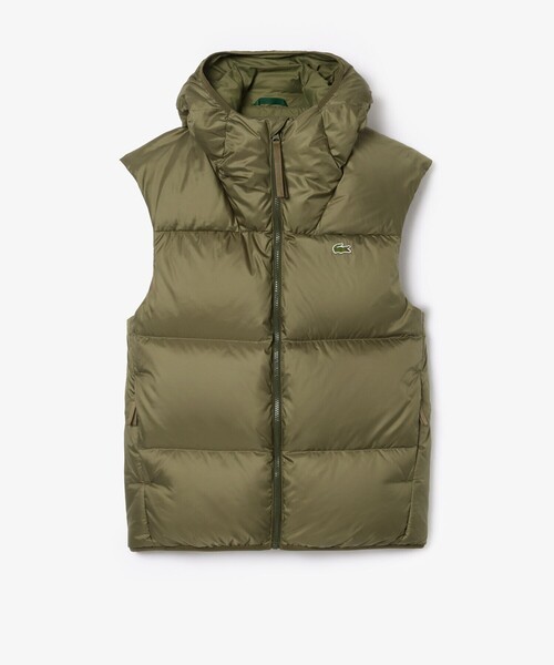 LACOSTE（ラコステ） ダウンベスト ベスト 撥水 バックステッチダウン