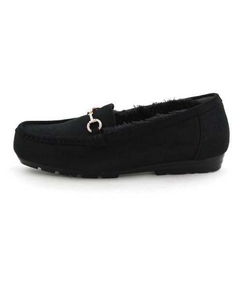 HIMIKO デッキシューズ モカシン 「HIMIKO」ビジュービットふわふわ