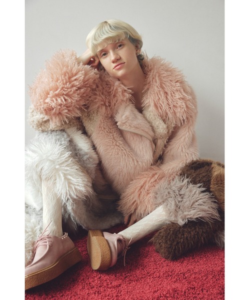 FURFUR（ファーファー） レザージャケット ライダース エコファー