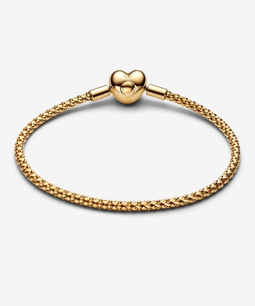 PANDORA（パンドラ） ブレスレット ハート クラスプ スタッディド