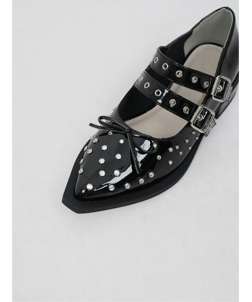 Darich（ダーリッチ） シューズ ダブルベルトフラットシューズ