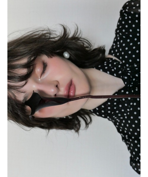 AMOMMA（アモマ） ワンピース ADELE DOT CIFFON TIE DRESS : ZOZOTOWN