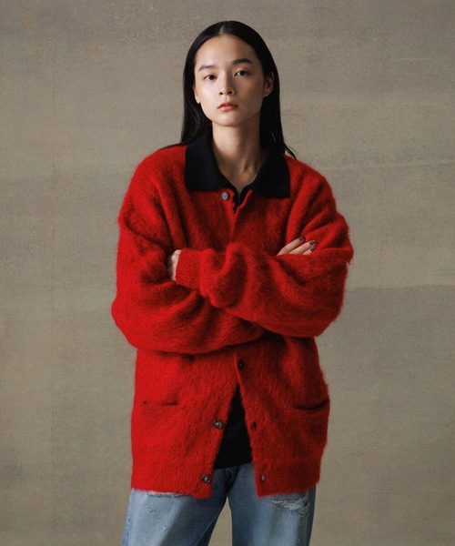 ADAM ET ROPE'（アダムエロペ） カーディガン 「定番」モヘアミックス