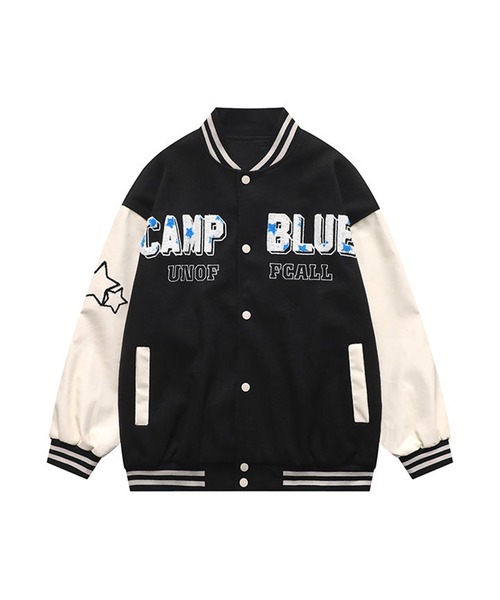 スタジャン 「HOOK」ユニセックス ワッペン 刺繍 カレッジ メンズ