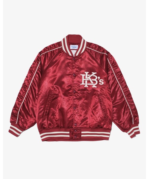 KEBOZ（ケボズ） スタジャン SATIN VARSITY JACKET メンズ : ZOZOTOWN