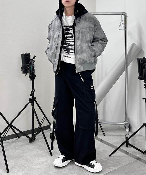 ブルゾン アウター Y2Kボンバージャケット レディース メンズ