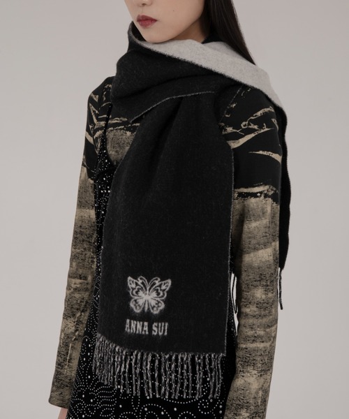 ANNA SUI（アナスイ） マフラー ストール バタフライウール