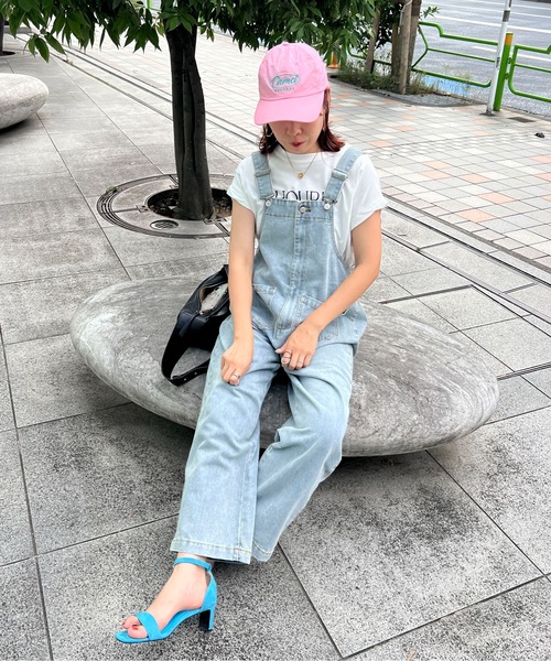 サロペット オーバーオール 「XSサイズあり」フロントジップデニム