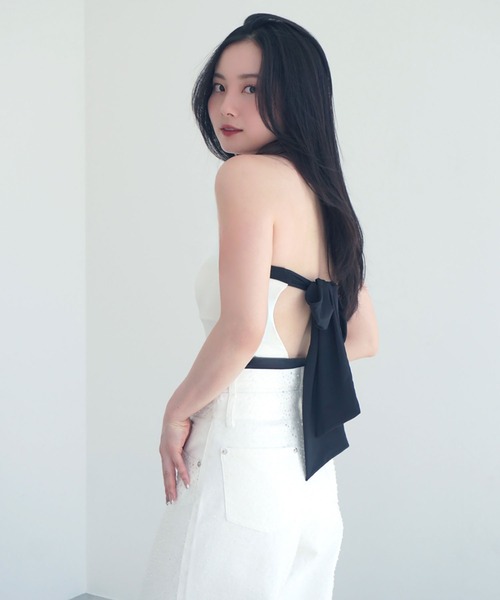 EIMY ISTOIRE（エイミーイストワール） 水着 バックリボンワンピース